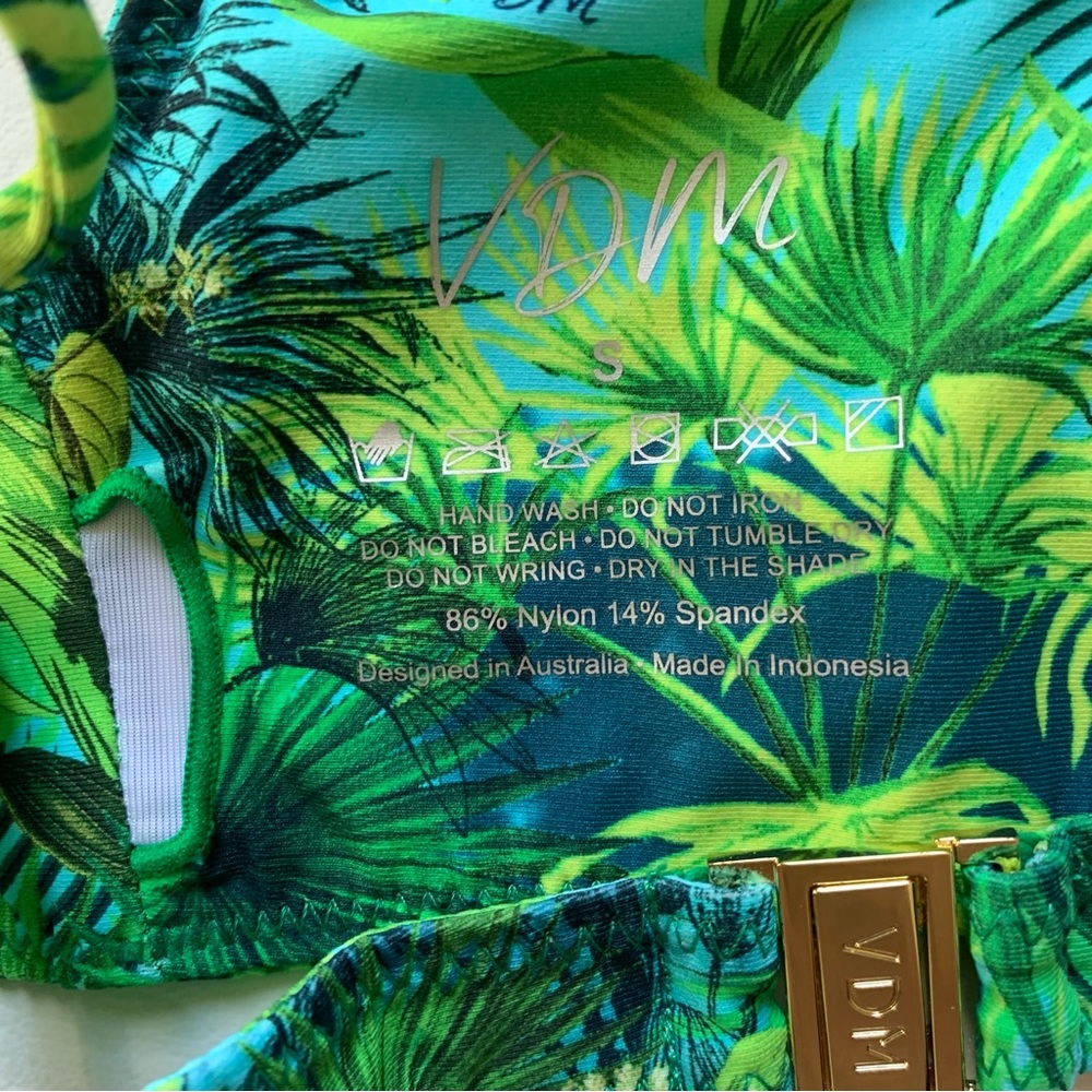 VDM Sienna Bikini Top Green Tropical S - Picture 6 of 10